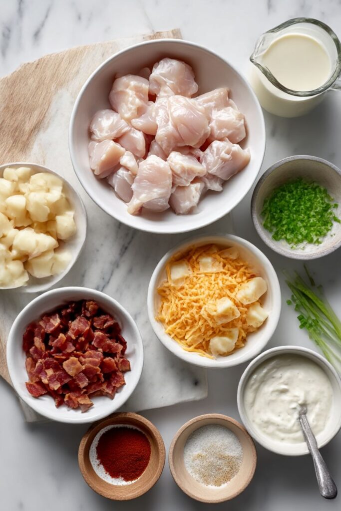 Chicken Bacon Potato Casserole