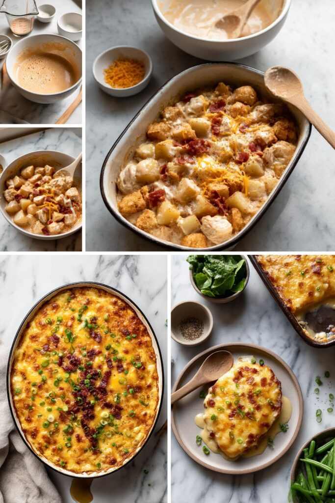 Chicken Bacon Potato Casserole