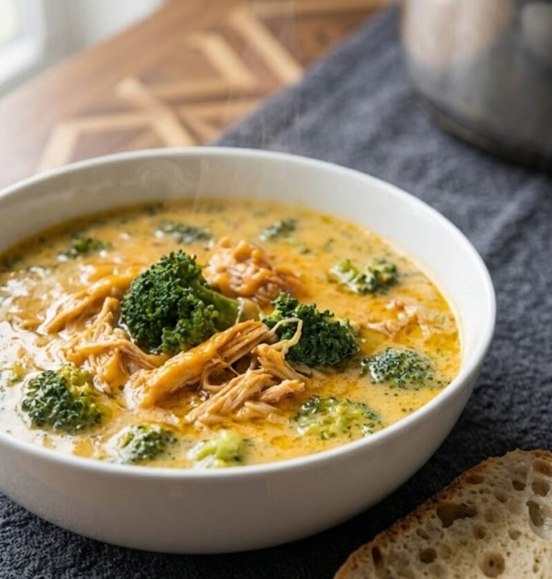 Chicken Broccoli Cheddar Soup Recipe