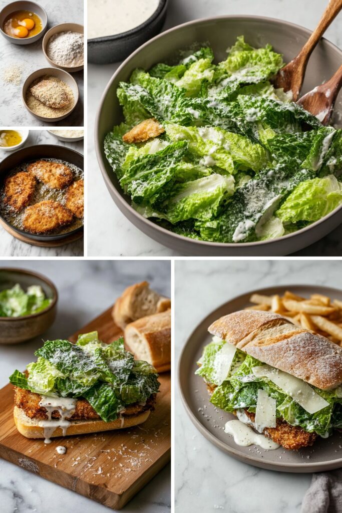 Chicken Caesar Salad Sandwich Recipe