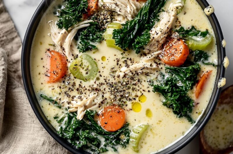 Creamy Chicken Kale Soup