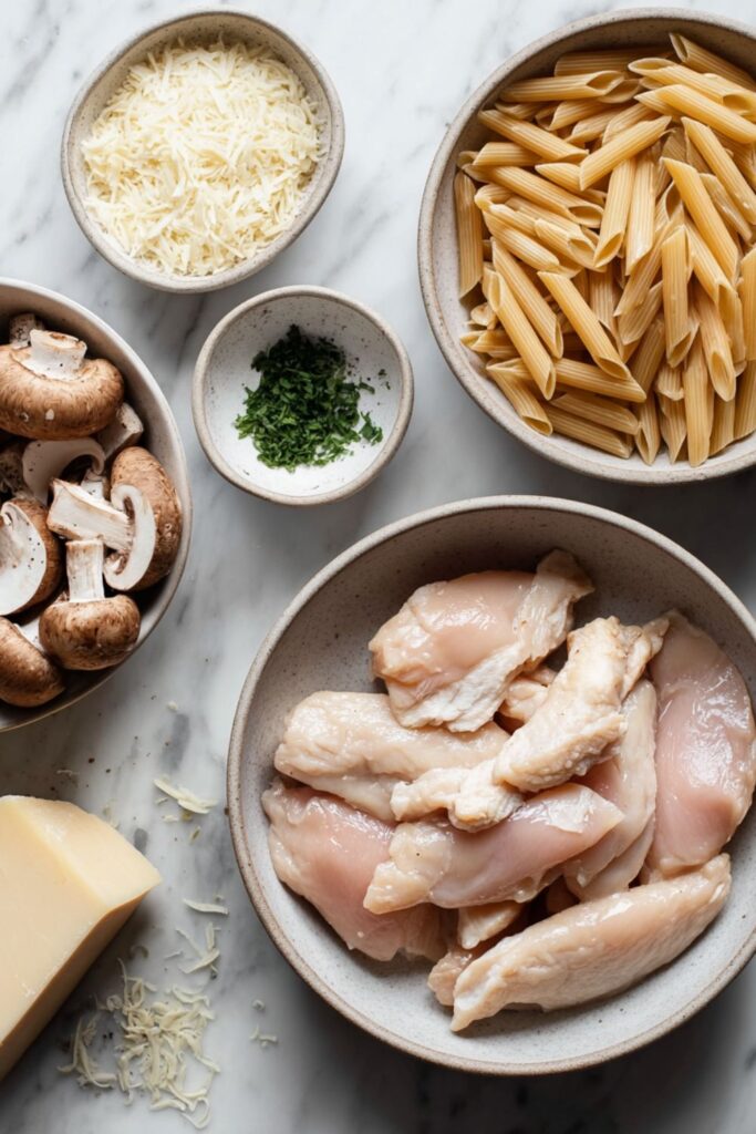 Chicken Mushroom Pasta Recipe