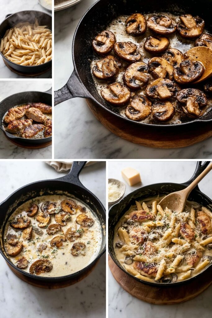 Chicken Mushroom Pasta Recipe