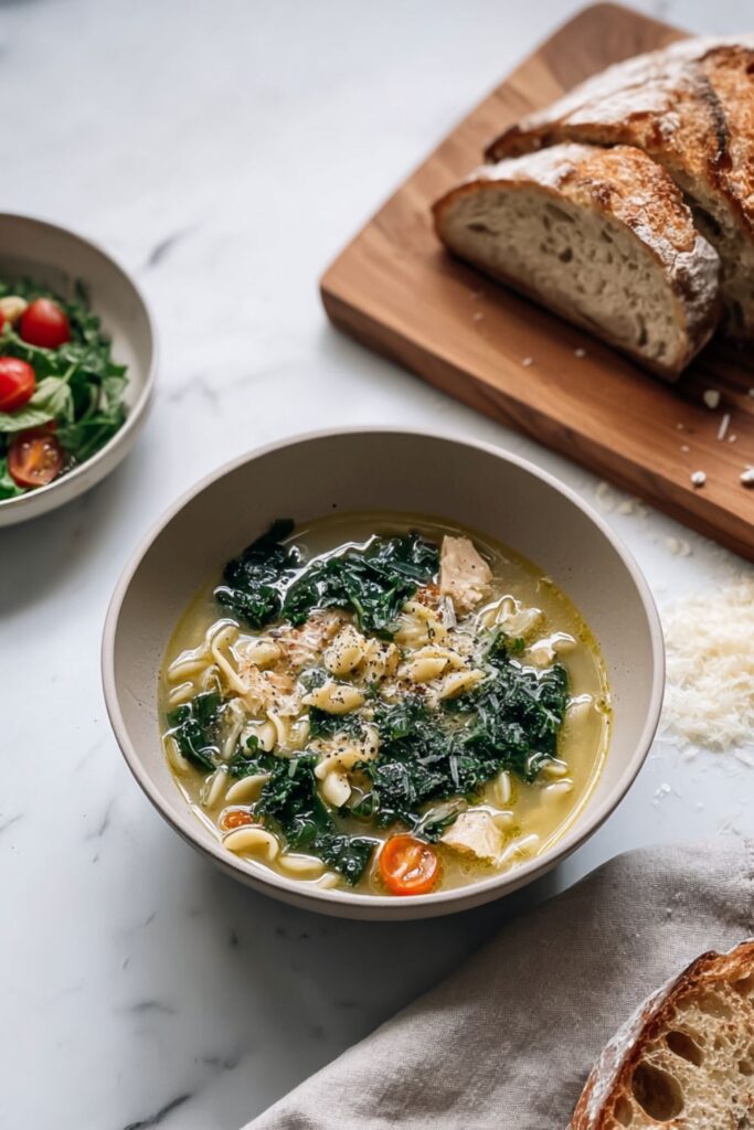 Chicken Noodle Soup with Kale Recipe
