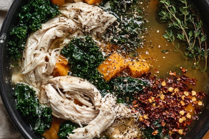 Chicken Sweet Potato Kale Soup