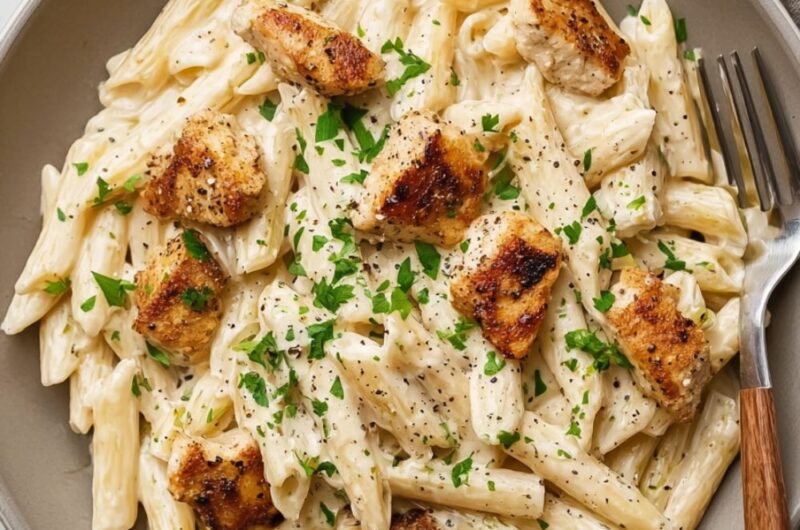 Chicken Alfredo Penne Pasta
