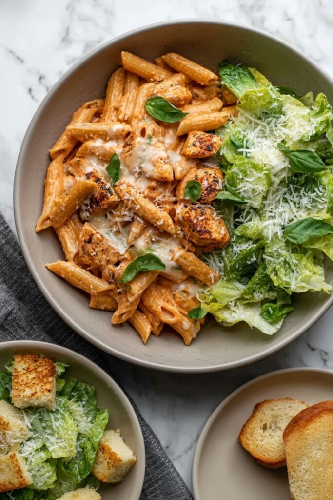 Creamy Chicken Parmesan Pasta Recipe