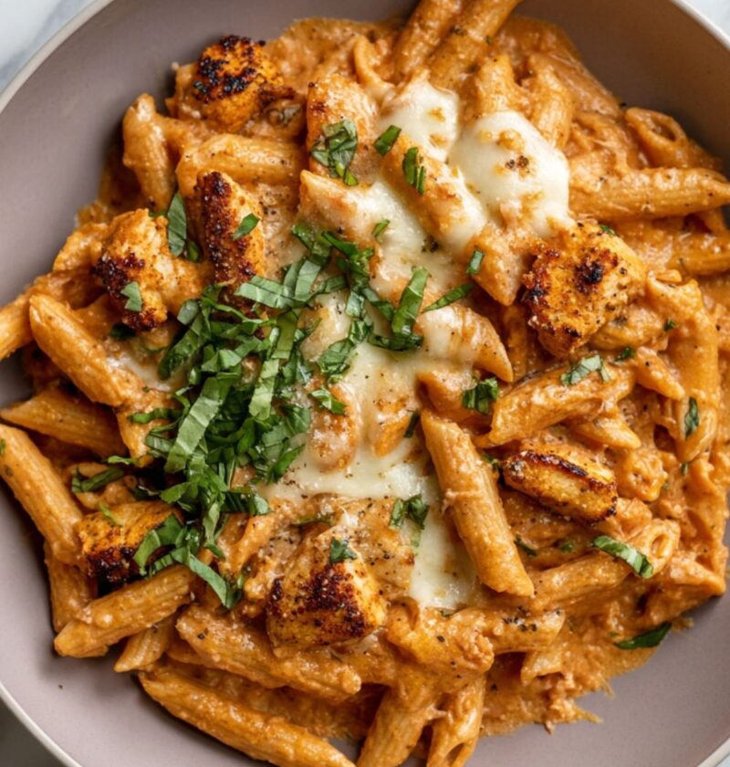Creamy Chicken Parmesan Pasta Recipe