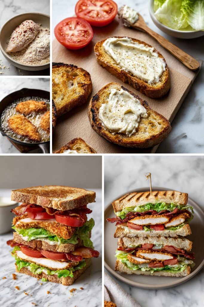 Crispy Chicken Club Sandwich Recipe
