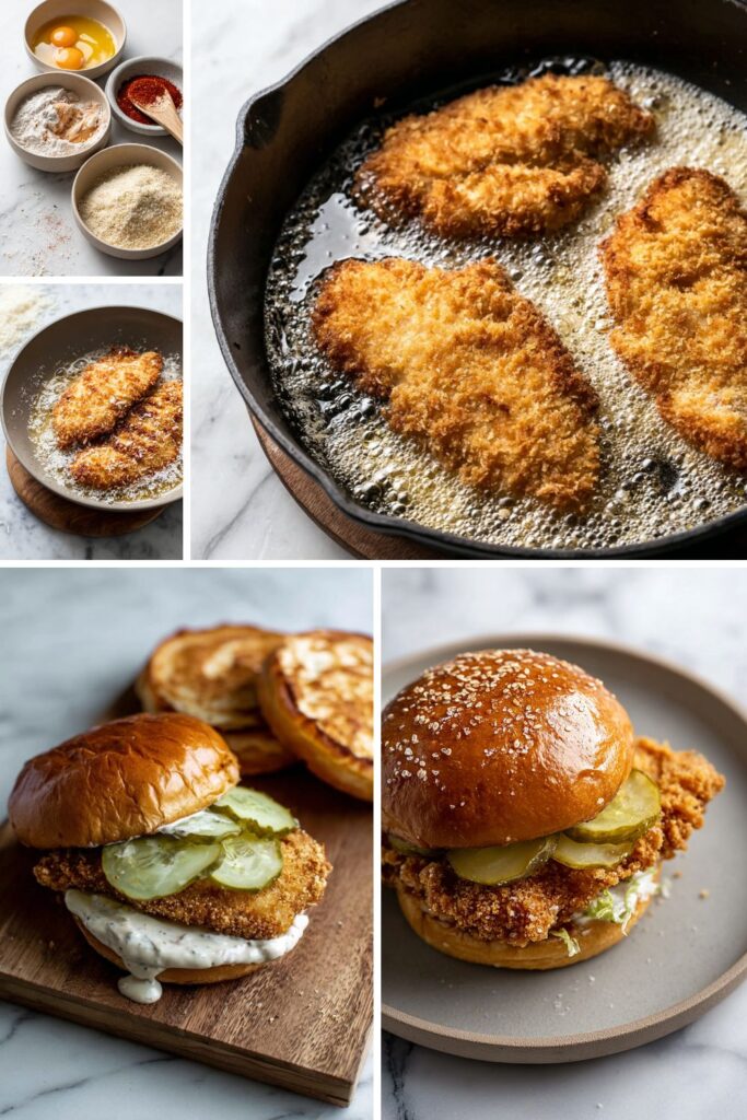 Crispy Panko Fried Chicken Sandwich Recipe
