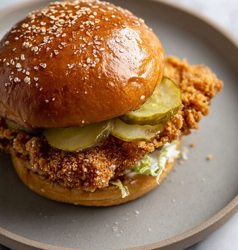 Crispy Panko Fried Chicken Sandwich Recipe