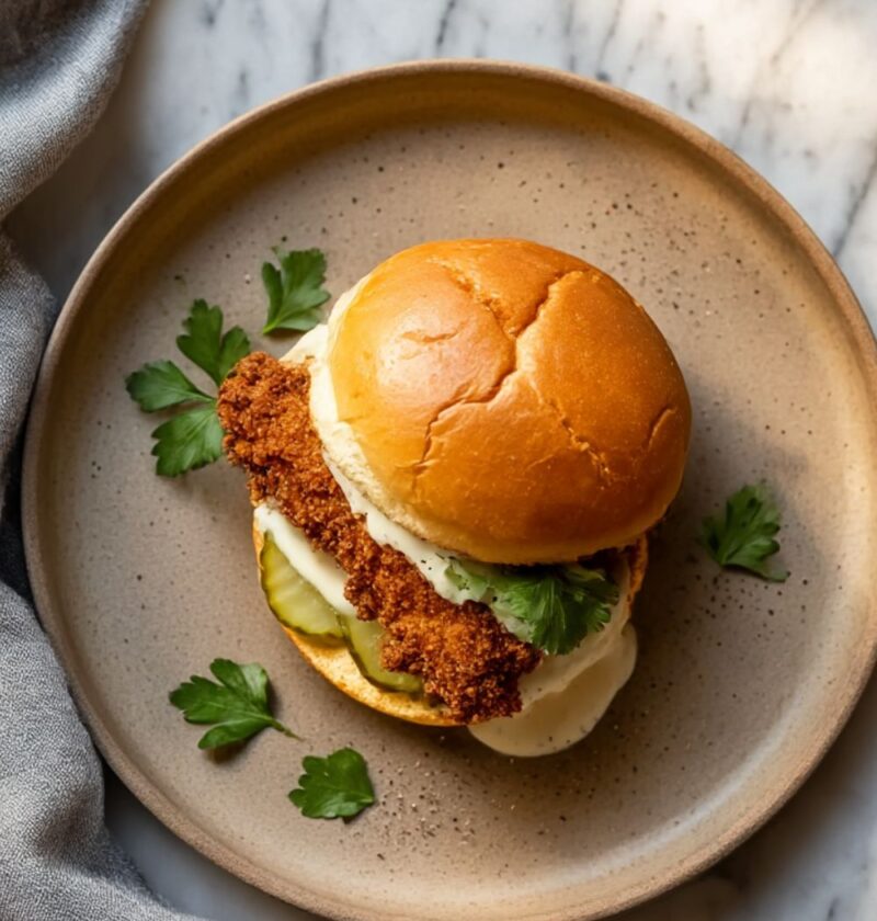 Fried Chicken Breast Sandwich Recipe