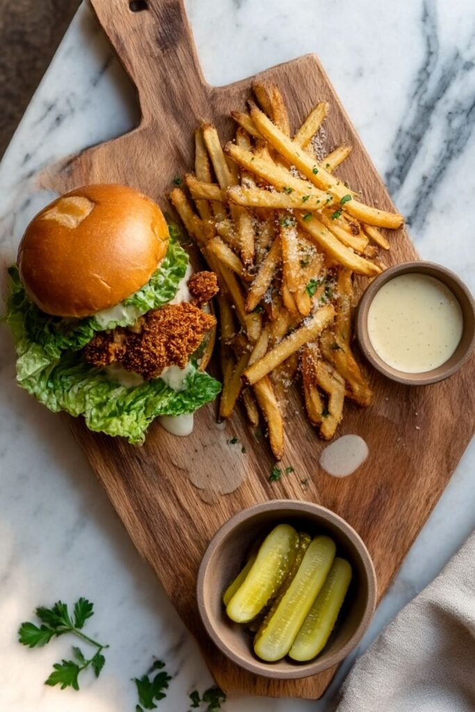 Fried Chicken Caesar Sandwich Recipe
