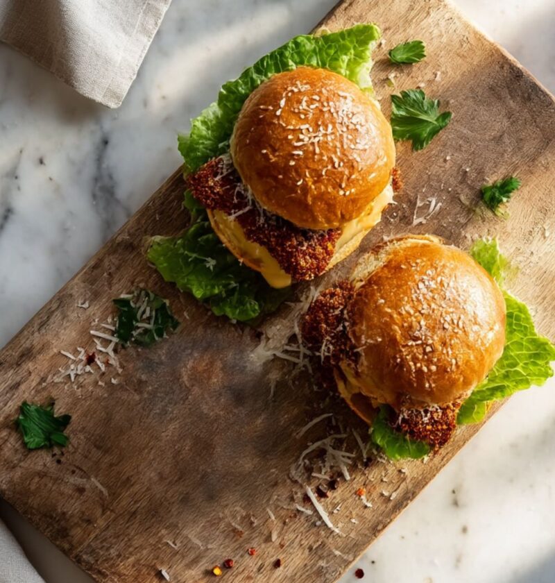 Fried Chicken Caesar Sandwich Recipe