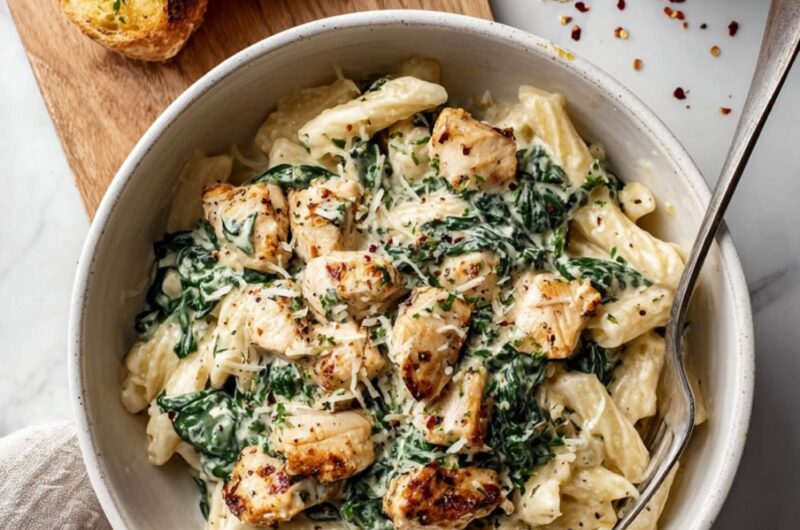 Chicken Spinach Pasta