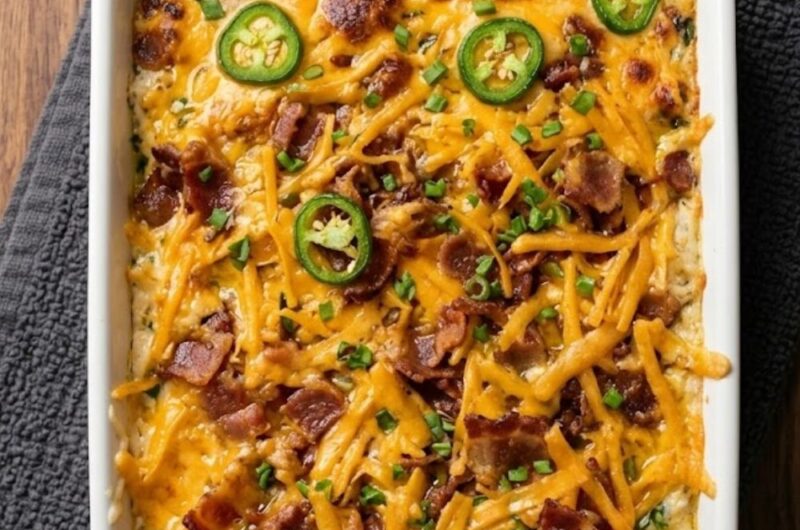 Keto Jalapeno Chicken Casserole