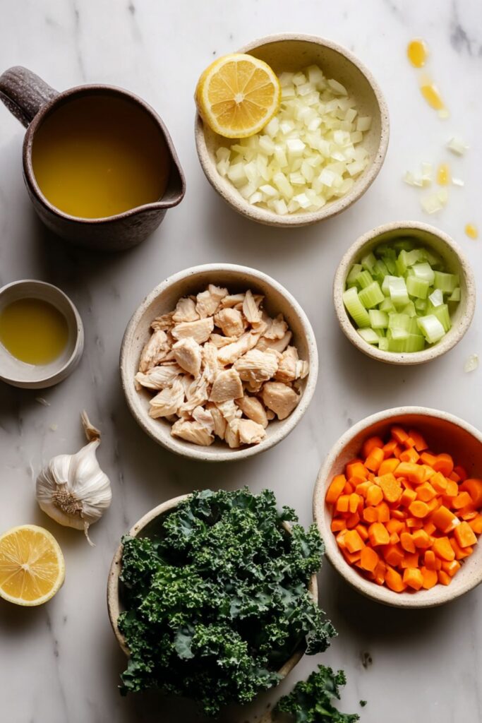 Lemon Chicken Kale Soup Recipe