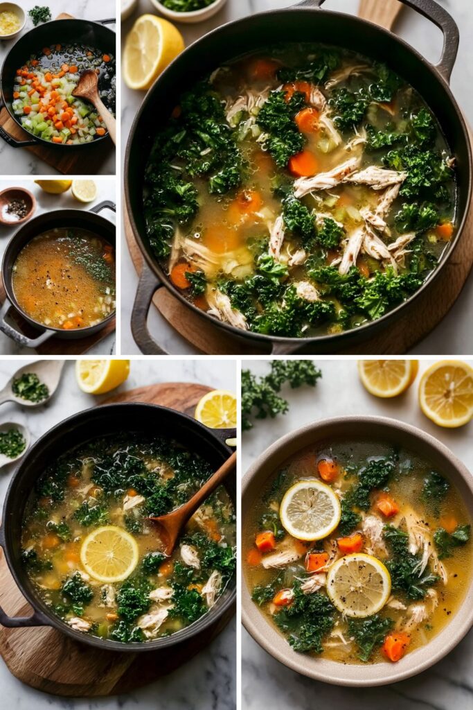 Lemon Chicken Kale Soup Recipe