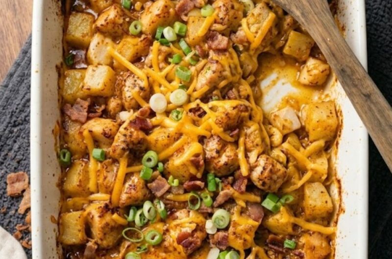 Loaded Chicken and Potato Casserole