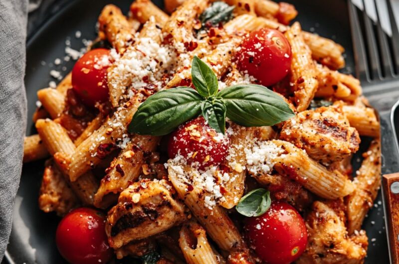Tomato Basil Chicken Pasta