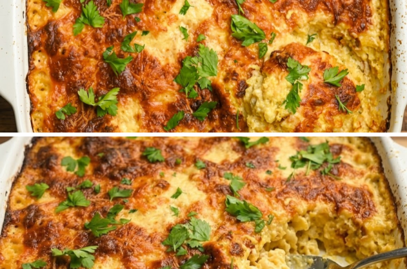 Keto Chicken Alfredo Casserole Recipe